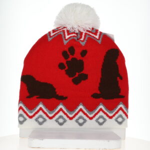 Groundhog Knit Beanie with Pom